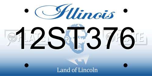 12ST376 Illinois License Plate