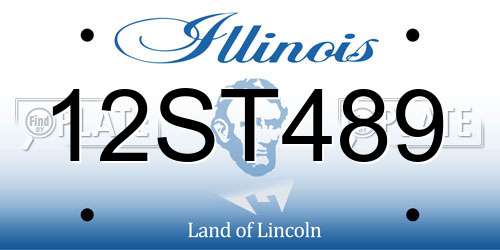 12ST489 Illinois License Plate