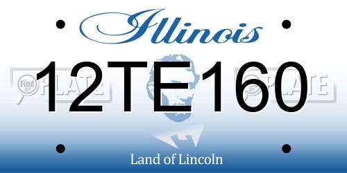 12TE160 Illinois License Plate