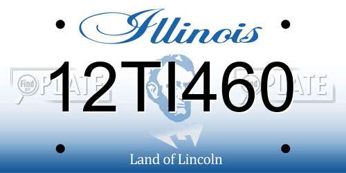 12TI460 Illinois License Plate