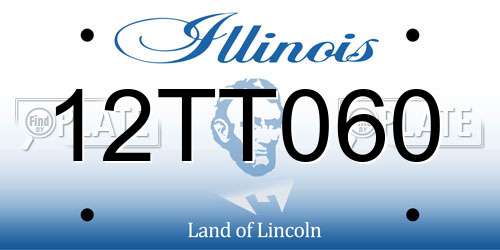 12TT060 Illinois License Plate