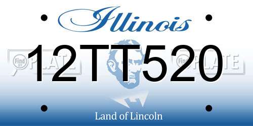 12TT520 Illinois License Plate
