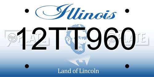 12TT960 Illinois License Plate