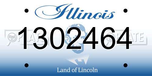 1302464 Illinois License Plate
