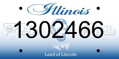 1302466 Illinois License Plate