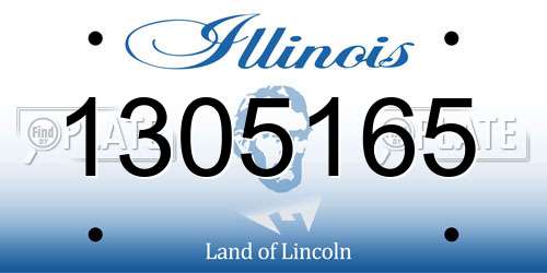 1305165 Illinois License Plate