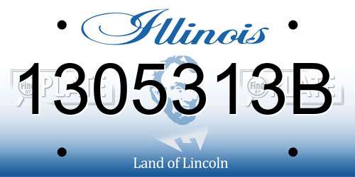1305313B Illinois License Plate