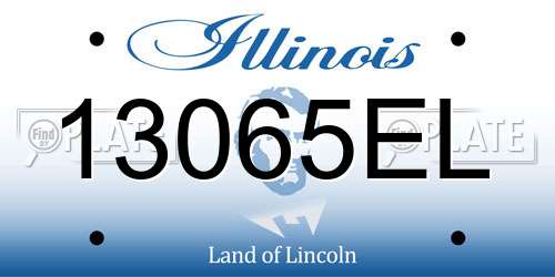 13065EL Illinois License Plate