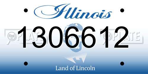1306612 Illinois License Plate