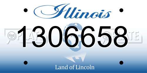 1306658 Illinois License Plate