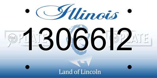 13066I2 Illinois License Plate