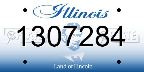 1307284 Illinois License Plate