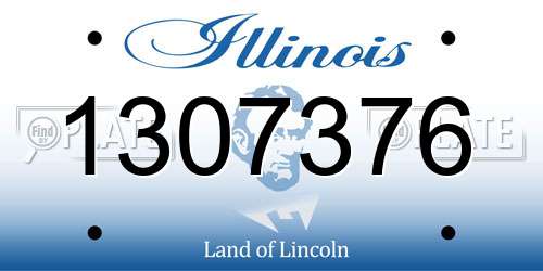 1307376 Illinois License Plate