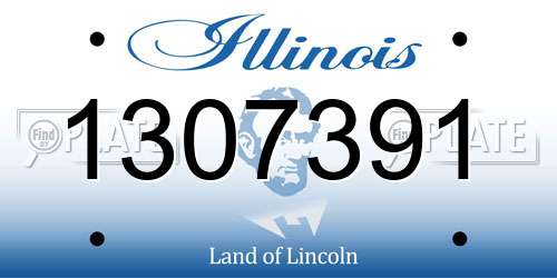 1307391 Illinois License Plate