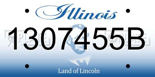 1307455B Illinois License Plate