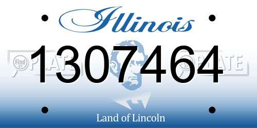 1307464 Illinois License Plate
