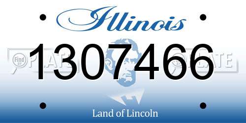1307466 Illinois License Plate
