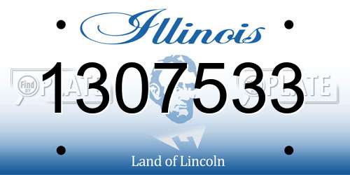 1307533 Illinois License Plate