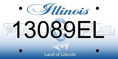 13089EL Illinois License Plate