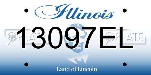 13097EL Illinois License Plate