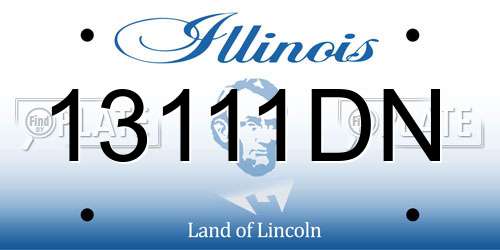 13111DN Illinois License Plate