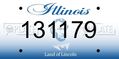131179 Illinois License Plate