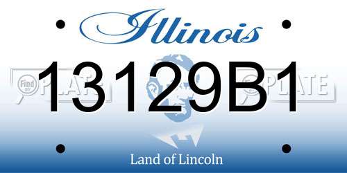 13129B1 Illinois License Plate