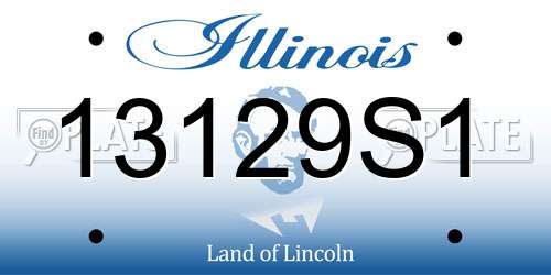 13129S1 Illinois License Plate