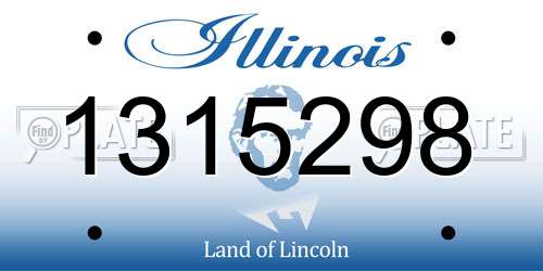 1315298 Illinois License Plate