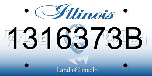 1316373B Illinois License Plate