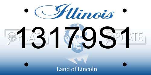 13179S1 Illinois License Plate