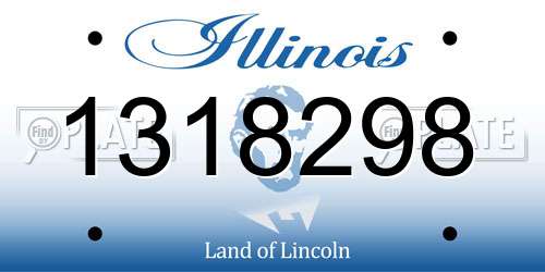 1318298 Illinois License Plate