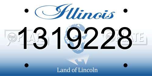 1319228 Illinois License Plate