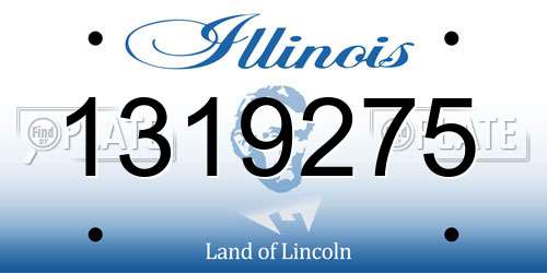 1319275 Illinois License Plate
