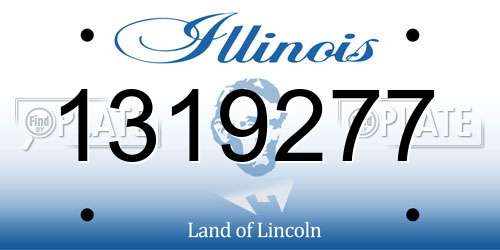 1319277 Illinois License Plate