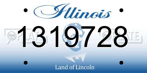 1319728 Illinois License Plate