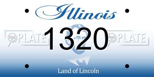1320 Illinois License Plate
