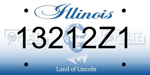 13212Z1 Illinois License Plate
