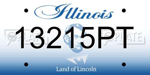 13215PT Illinois License Plate