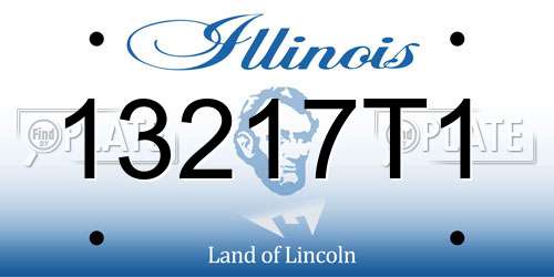 13217T1 Illinois License Plate