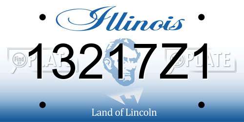 13217Z1 Illinois License Plate