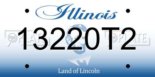 13220T2 Illinois License Plate