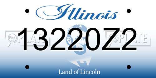 13220Z2 Illinois License Plate