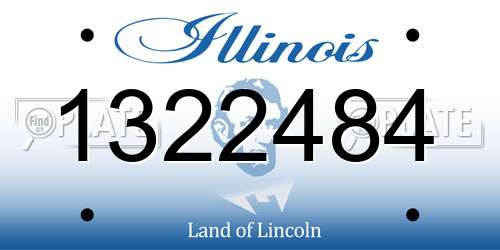 1322484 Illinois License Plate
