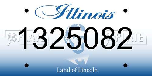 1325082 Illinois License Plate