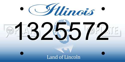 1325572 Illinois License Plate