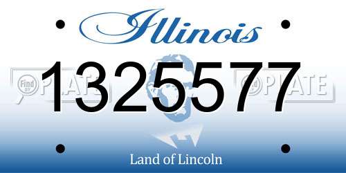 1325577 Illinois License Plate