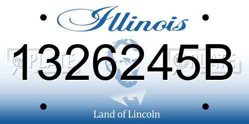 1326245B Illinois License Plate