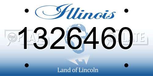 1326460 Illinois License Plate