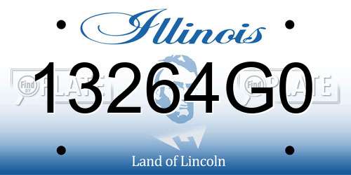 13264G0 Illinois License Plate